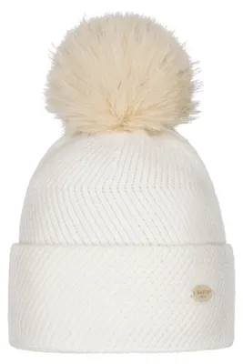 Imagen del producto de BARTS Rosamaria: Gorro de lana para mujer, color blanco, con pompón