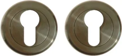 Imagen del producto de Placa redonda WB Satinchrom para tiradores de puerta KUCHINOX RETRO, RODOS, INGA