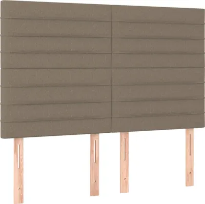 Obrázok produktu pre vidaXL Čelo postele taupe 144x5x118/128 cm látka