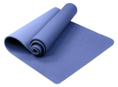 Produktbild von Yogamatte Sedco Tpe Einfarbig 183x61x0,6 cm Blau - 183 cm