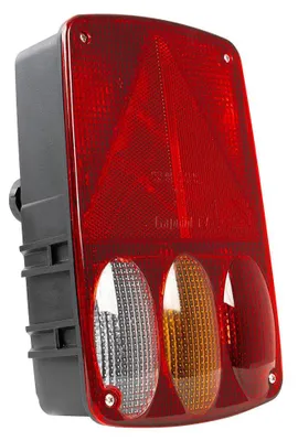 Produktbild von ASPÖCK Earpoint IV Rückleuchte rechts 12 V 6 Funktionen Bajonett 5-Pin und 8-Pin IP64 E4 ADR Zone 2 für Anhänger 153,5x 236x 62 mm