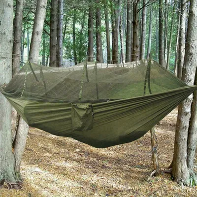Produktbild von Defacto Hängematte, Stabhängematte mit Tasche, Hängeliege, Hängestuhl, Hängesitz, Reisehängematte, Ultraleicht Atmungsaktiv, Outdoor, Hammock