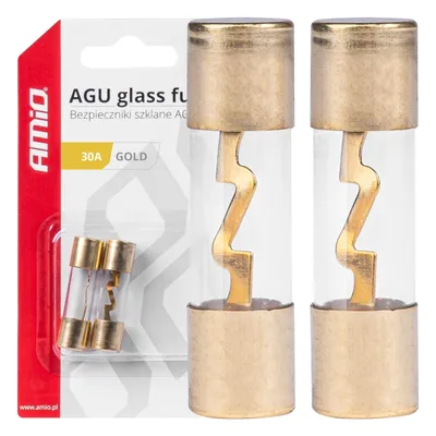 Immagine prodotto di Fusibili in vetro AGU 2 pz. 30A AMIO-03484