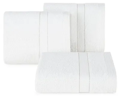 Zdjęcie produktu dla Ręcznik frotte z lśniącą bordiurą BARI 50X90 biały