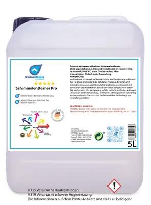 Produktbild von KaiserRein Schimmel-Entferner Spray 5 L Haushalt, Bad, WC, Dusche Chlorfrei wirkt dauerhaft