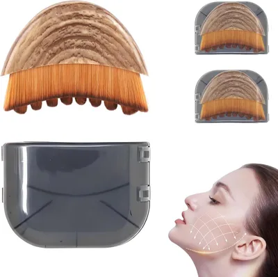 Immagine prodotto di Set di spazzole per massaggio linfodrenante, 2 pezzi, dal design ergonomico, per il viso