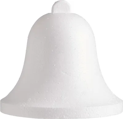 Produktbild von Styropor-Bastelform Glocke für kreative Gestaltung, 11,5 cm Durchmesser, 9 cm Höhe
