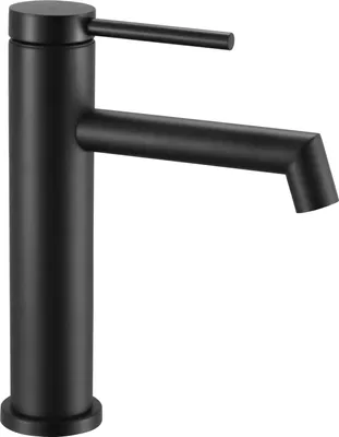 Zdjęcie produktu dla Bateria umywalkowa Rea Foss czarna niska black mat