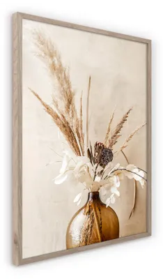 Produktbild von Poster Boho Vase 50x70 cm Artbox Wandbild Boho Vase Minimalistisch Natur Skandinavisch Japandi Wohnzimmer Schlafzimmer Flur Büro Deko Geschenk Kunst