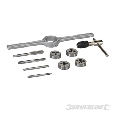 Immagine prodotto di Silverline MS53 Maschi e filiere metriche, 10 pezzi