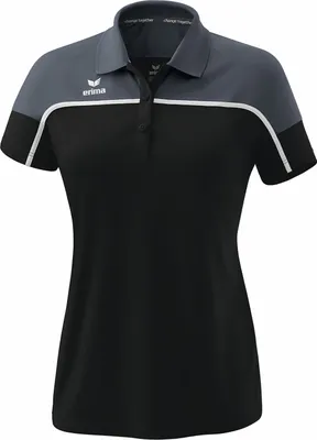 Produktbild von Erima Change By Erima Poloshirt Schwarz Grau/Schiefergrau/Weiß - 42