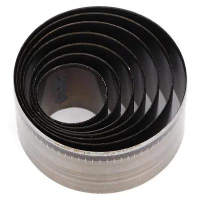 Rundlocher Set 7-teilig, 20–50 mm, Eisen, manuell