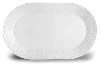 Produktbild von Thun 1794 Ovale Schale, weißes Porzellan, 38 cm, Mosaik, Thun