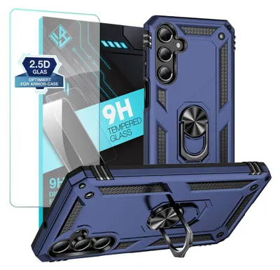 Produktbild von Armor Outdoor Handyhülle für Samsung Galaxy A16 / A16 5G Handy Panzer Case Schutzhülle mit 9H Displayglas Displayschutz Farbe: Blau