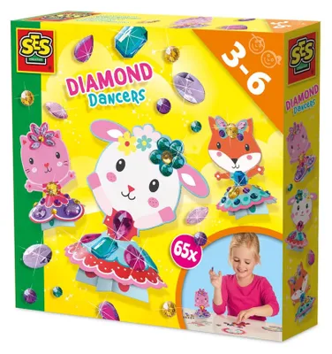 Produktbild von SES Diamond Painting Bastelset Diamant Tänzer für Kinder