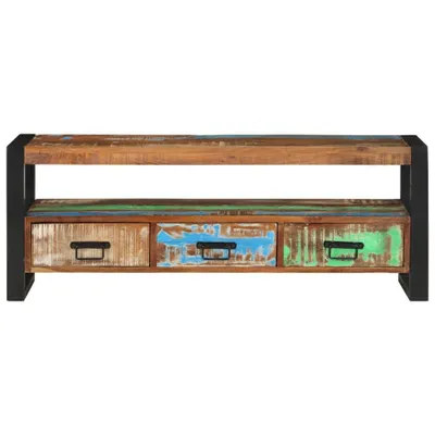Produktbild von vidaXL TV-Schrank 120x30x45 cm Altholz Massiv