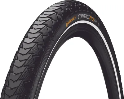 Produktbild von Continental Contact Plus, 28", Stadt / Trekking, Tubeless-Reifen, Klappbarer Wulst, E-bike, Schwarz