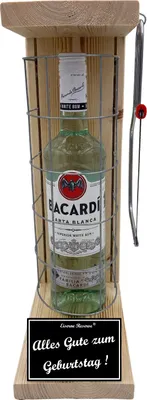 Produktbild von Bacardi - Alles Gute zum Geburtstag - Eiserne Reserve Gitterkäfig Geschenk zum Geburtstag
