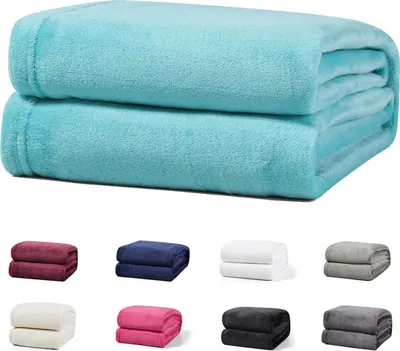 Produktbild von Kuscheldecke 230x270 cm Petrol 1622 Gr Wohndecke Fleecedecke Sofadecke Flauschige Winter Decke