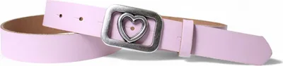 Produktbild von FRONHOFER süßer Damen Ledergürtel 3 cm, echt Leder, Herz Gürtelschnalle, silber