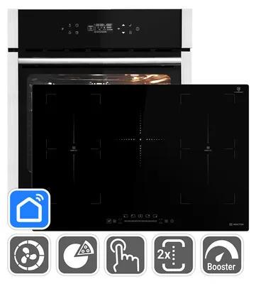 Image de Cuisinière: 60cm Four encastrable EB8313HC + 77cm Plaque Induction IH87705FZ