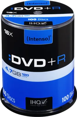 Produktbild von DVD+R Intenso 4,7GB 100pcs Cake Box 16x