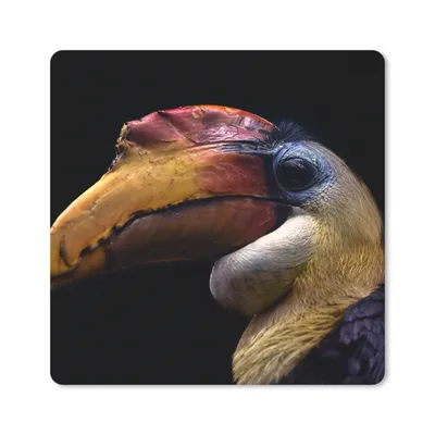 Produktbild von MuchoWow® Mauspad Mousepad Vogel - Schnabel - Schwarz 30x30 cm - Mousepads - Maus Mat - Pad - Mausunterlage - Gaming