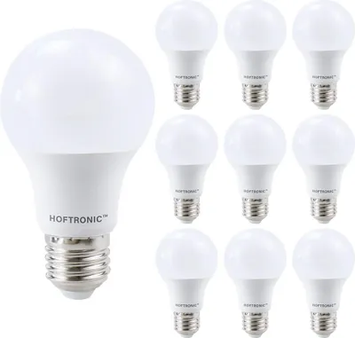 Produktbild von hoftronic LED Lampe E27 8,5W 806lm 2700K warmweiß A60 10er Set