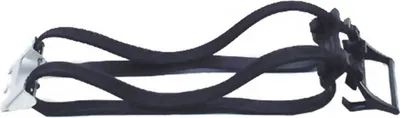 Immagine prodotto di Cinghia a doppia tensione BIBIA Con impugnatura in plastica nera, regolabile in lunghezza (27-52 cm), ad esempio per il portapacchi ESGE, con piastra metallica per il fissaggio alla piastra Pletscher