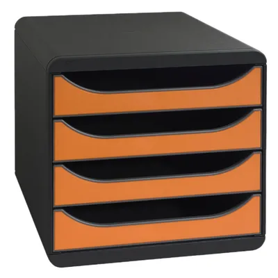 Image de Exacompta Module de classement Big Box 4 tiroirs Iderama Orange 310788D