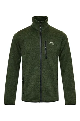 Produktbild von Nordberg Frank Fleece Cardigan - Herren - Grün Melange - Größe L
