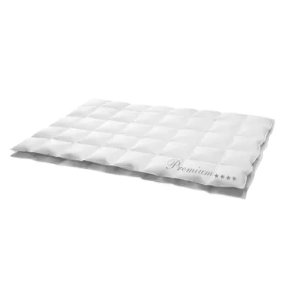 Zdjęcie produktu dla HANSKRUCHEN kołdra puchowa 240x220 cm bardzo lekka 100% puchu można prać dla alergików kołdra letnia oddychająca biała