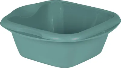 Image de Vasque carrée en éucalyptus vert - Eda