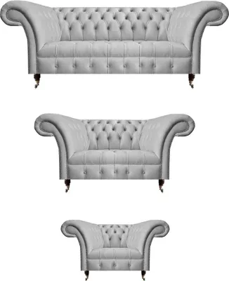 Produktbild von Komplett Polstermöbel Grau Set 3+2+1 Sitzer Moderne Polster Möbel Design