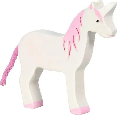 Produktbild von Holztiger Holz Einhorn Spielfigur nachhaltig handgefertigtes Spielzeug