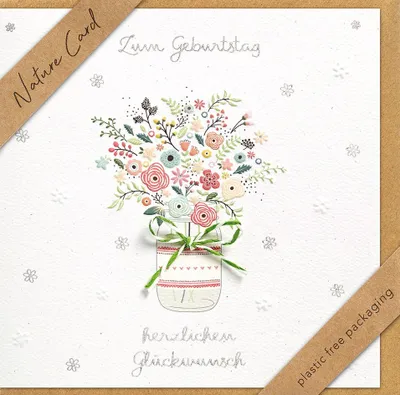 Produktbild von BSB 69-4033 Geburtstagskarte Nature Card - inkl. Umschlag