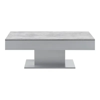 Immagine prodotto di In And OutdoorMatch Tavolino Adelle - Con vano portaoggetti - 110x60x40 cm - Grigio cemento - Truciolare - Design moderno