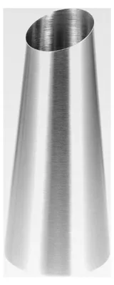 Produktbild von Edelstahl Blumenvase Schlanke Silberne Vase Modernes Design für Zuhause Hochzeit und Party - 20 cm Ideal für Blumenarrangements