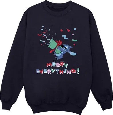 Produktbild von Disney - "Merry Everything" Sweatshirt für Damen BI22660 (XL) (Marineblau)