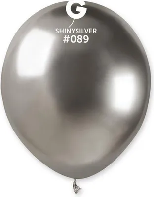 Obrázok produktu pre Balony srebrne chromowane 13 cm 100 sztuk