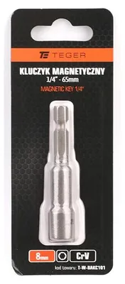 Immagine prodotto di Chiave magnetica da 1/4", 8x65 / TEGER