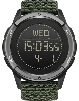 Produktbild von NORTH EDGE AP-41417 Outdoor-Uhr Schwarz/Grün mit Kompass und Thermometer KP41417