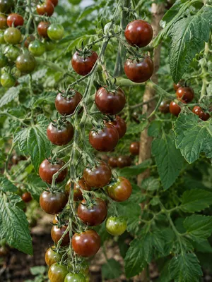 Produktbild von SaatPilot Tomate 'Black Cherry' 250 Samen Cherrytomate