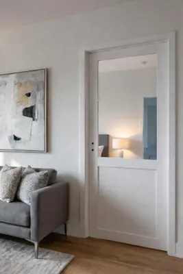 Immagine prodotto di Bloc porte atelier bianco senza maniglia H204 x L83 cm, lato tavolo, a destra, GD MENUISERIES