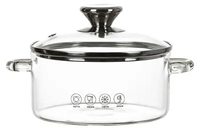 Immagine prodotto di Omgoods - Contenitore di vetro con coperchio - 1,2L, realizzato in vetro borosilicato