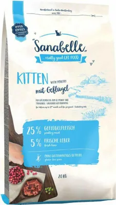 Produktbild von Katzenfutter trocken Sanabelle Kitten mit Geflügel 2 kg