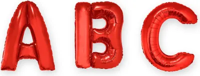 Immagine prodotto di Palloncino a forma di lettera Palloncino in foil rosso 1 m -