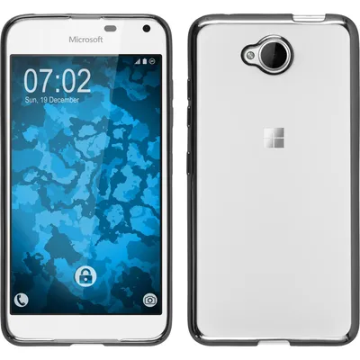 Produktbild von PhoneNatic Case kompatibel mit Microsoft Lumia 650 - grau Silikon Hülle Slim Fit Cover