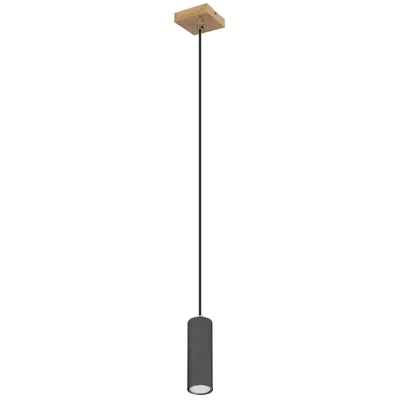 Produktbild von GLOBO 57911HG ROBBY Hängeleuchte Metall holzoptik dunkel, 1x GU10