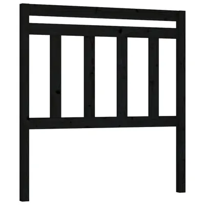Immagine prodotto di vidaXL Testiera nera 81x4x100 cm in legno di pino massiccio
